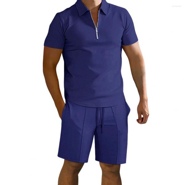 Agasalhos masculinos conjunto de camisa de moletom casual streetwear shorts de algodão com zíper roupas masculinas conjuntos de 2 peças agasalho Ropa Hombre