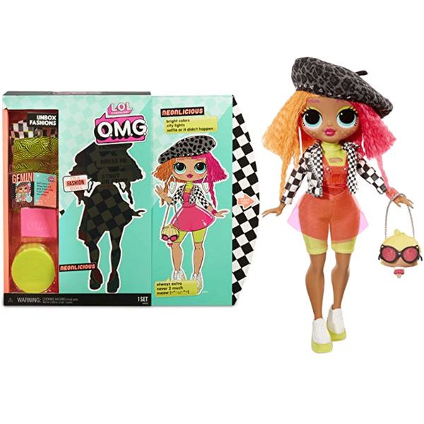 Куклы искренняя лол сюрприз Omg Neonlicious Fashion Doll 20 сюрпризы 1Set/Ansemble Figure Модель игрушечная хобби подарок 230718