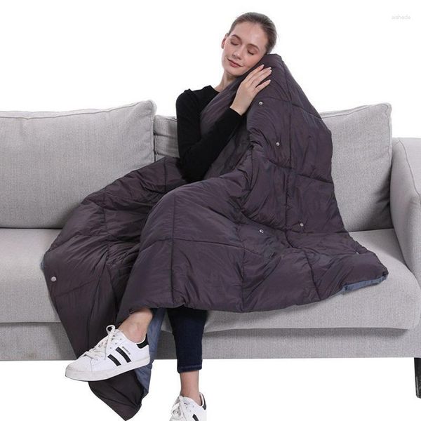 Одеяла электрическое одеяло с 6 зонами отопления Многофункциональное кемпинг домашний офис USB Портативное путешествие для дивана