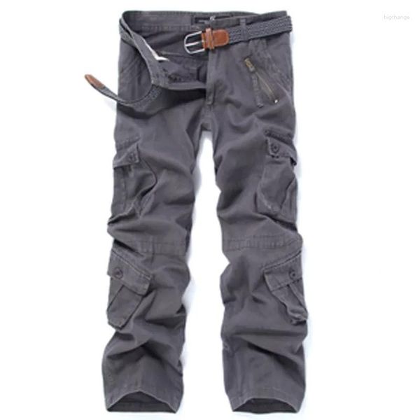 Pantaloni da uomo 7 colori Jogger Plus Size 44 Military Men Cargo comodo e sciolto