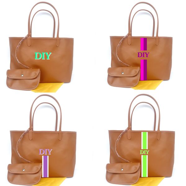 Damen-Einkaufstaschen, Umhängetasche, einseitig, echte Handtasche, DIY, handgefertigt, individuell anpassbar, A2