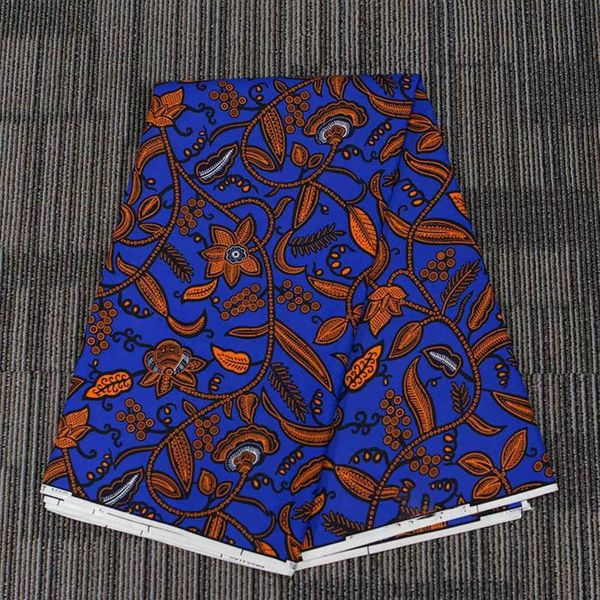 Ankara African Prints Batik Echtwachsstoff Afrika Nähen Hochzeitskleid Material Polyester Hohe Qualität 3 Yards189L