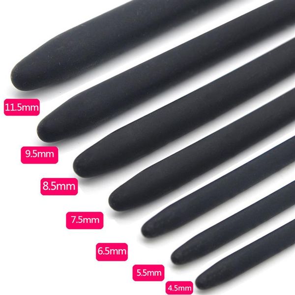 7 stücke Harnröhren Dilatator Set Silikon Penis Plug Sounds BDSM sexy Spielzeug Für Männer Masturbators Harnröhren Stimulator Sounding Rod2333