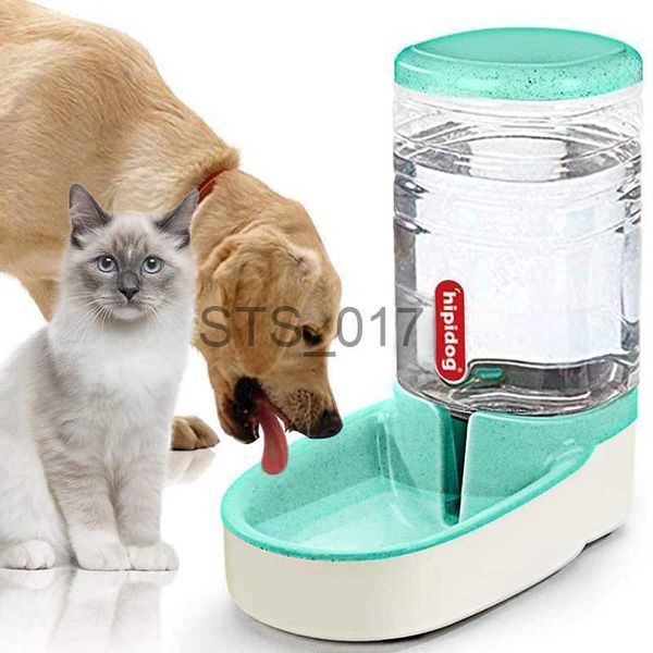 Futternäpfe für Hunde, andere Tierbedarfsartikel, automatischer Futterspender für Katzen, automatischer Wasserspender für Hunde, 38 l, Doppelnapf-Design für kleine und große Haustiere, kombinierter Getreideaufbewahrungseimer x0717