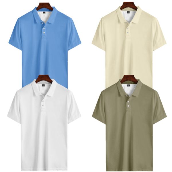 Polos masculinos de alta qualidade Design de verão Camisas masculinas 100 Fibra de leite Manga curta Homme Roupas casuais Masculinas Tops 2XS6XL 230717