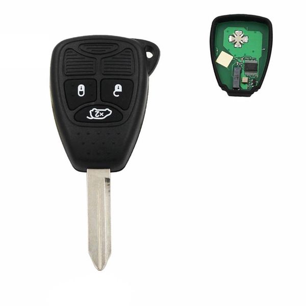 3 Tasten Funkschlüssel Smart Autoschlüssel für Chrysler für JEEP 300C C300 PT Cruiser Sebring Ungeschnittene Klinge 433 MHz mit ID46 Chip270 V
