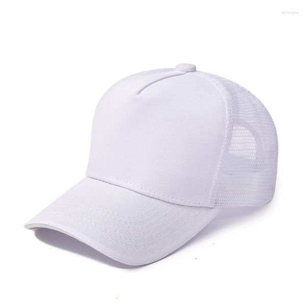 Cappellini da baseball Mesh Traspirante Tinta unita Protezione solare regolabile Berretto da camionista Uomo Primavera Estate Ombra Donna Snapback Baseball