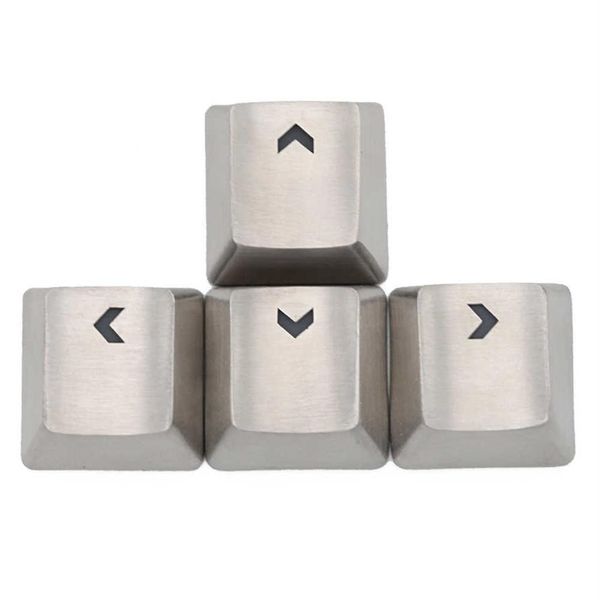 TeamWolf Nearlabless Steel MX Caycap Silver Color Metal Keycap для механических клавишных игровых клавиш Стрелка Ключ Ключ через заднюю спину Y175I