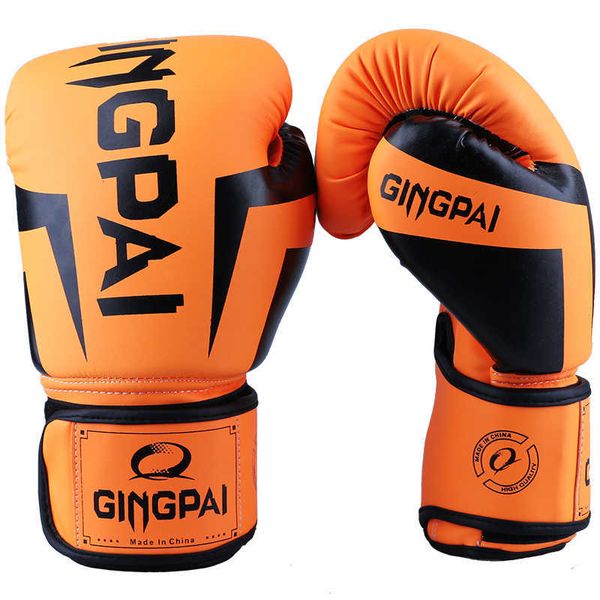 Schutzausrüstung 6 8 10 12OZ Bunte Boxhandschuhe für Erwachsene PU-Schaum Erwachsene Kick Kickboxen Training Boxen MMA Handschuh Handschuhe Muay Thai Sandsackhandschuhe HKD230719