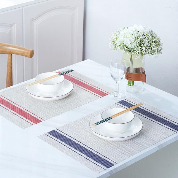 Tischsets Küche Tischset Textilene Dining Pad Kaffeetassenmatte 30 45 cm Home Decor