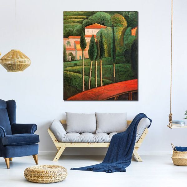Amedeo Modigliani Figure Canvas Art Paesaggio fatto a mano Dipinti ad olio del sud della Francia per l'arredamento moderno dell'appartamento
