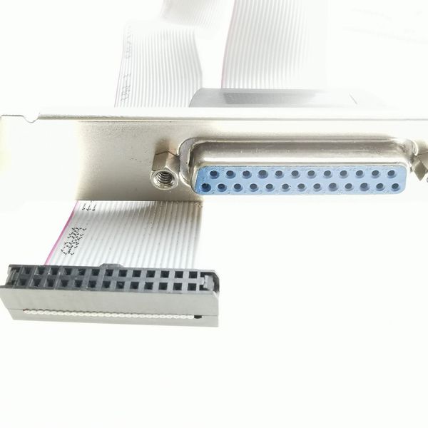 2,5 CM DB25 Sockel Mainboard Motherboard Parallel LPT 25Pin Drucker Print Port Kabel Host Fall Hintere Halterung FC26P 2,0 raum