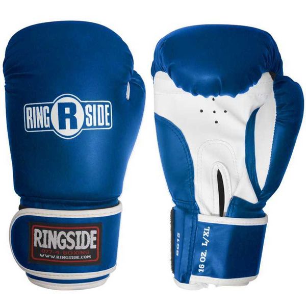 Luvas de boxe de treinamento de atacante de proteção pequeno/médio azul/branco HKD230718