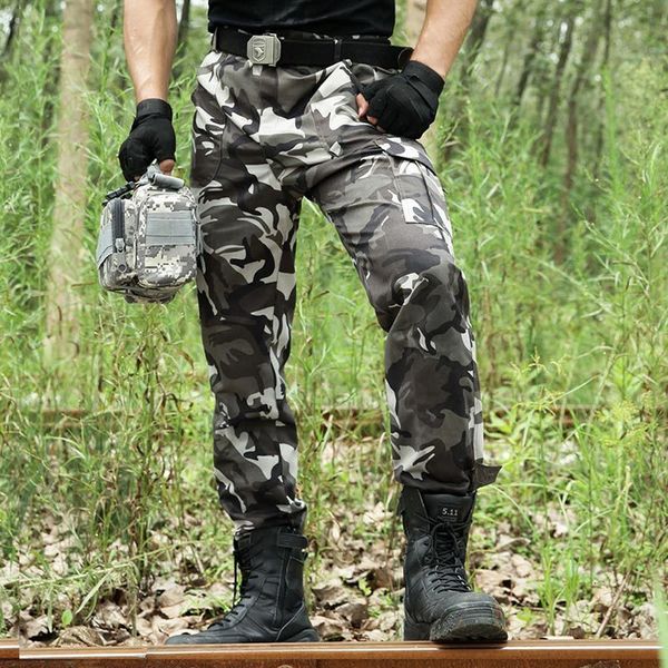 Männer Hosen Camouflage Casual Cargo Hosen für Männer Militärische Taktische Grau Arbeit Jogginghose Kleidung Mann Jogger Herren 230718