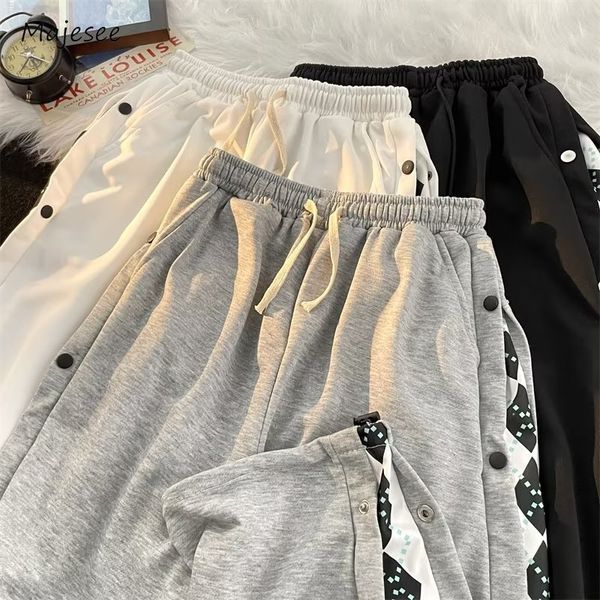 Erkek pantolon uzun bacaklı rahat ve benzersiz yaz moda Kore tarafı şerit tasarımı rahat unisex hip hop pantolonlar egzersiz harajuku shin 230718