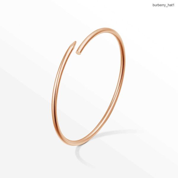 Высокие издания небольшие модели Slim Nail Bracelets Bangles for Women Men Men 3a кубическая циркония 316l титановые стальные ювелирные ювелирные ювелирные украшения