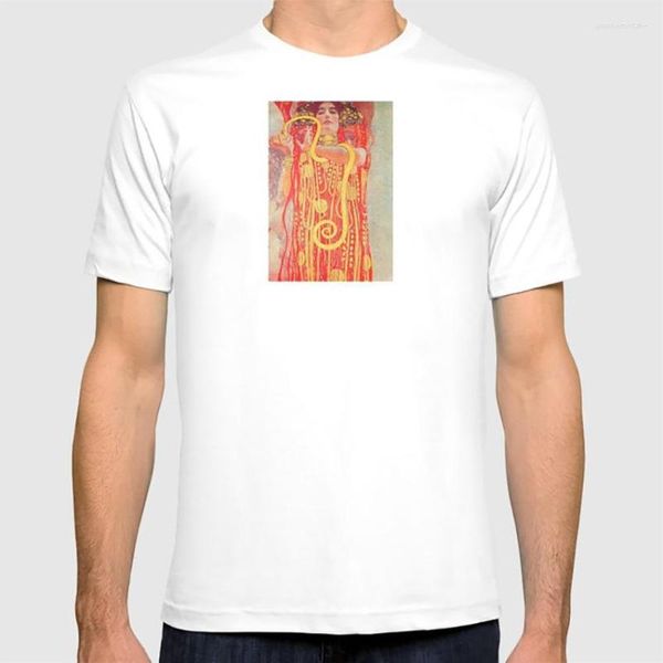 Herren T-Shirts Gustav Klimt – Griechisch von Hygeia Shirt Vintage Menschen Göttin Gesundheit