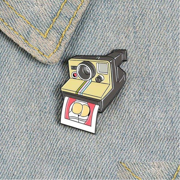 Spille Spille Fotocamera Spille smaltate Fotocamere Po Distintivi Film Pografia Film Spilla Abbigliamento Borse Gioielli di moda Regali Drop Delivery Dhnno