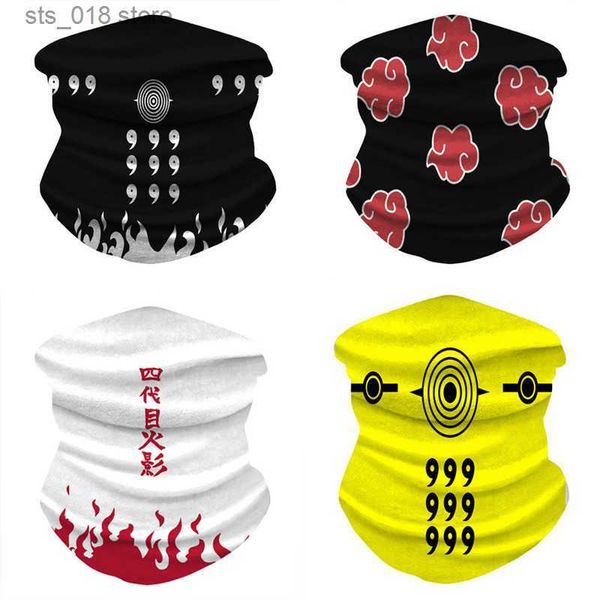 Bisiklet kapakları maskeler 1 adet anime bisiklet faresi balık avı bandana kafa bandı yürüyüş eşarp güneş koruma açık sprotlar yüz maske ninja peçe rayon t230718