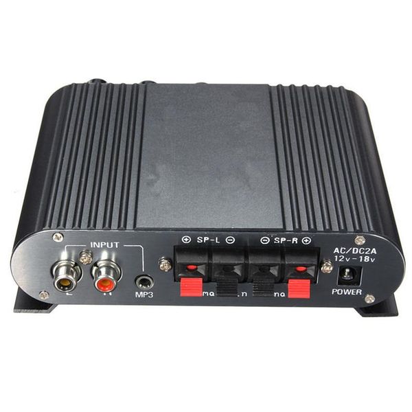 Durable Quality 12V Super Bass Mini Hi-Fi Stereo Amplifier 2 1CH Booster Radio MP3 for Car Home2595