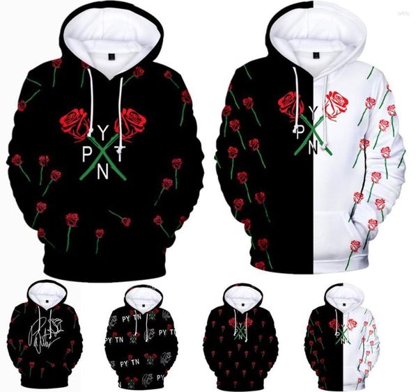 Kadın Hoodies Roses Surround 3d Payton Moormeier Sweatshirt Yetişkin Çocuklar Serin Rahat Uzun Kapşonlu Tulunma Karikatür