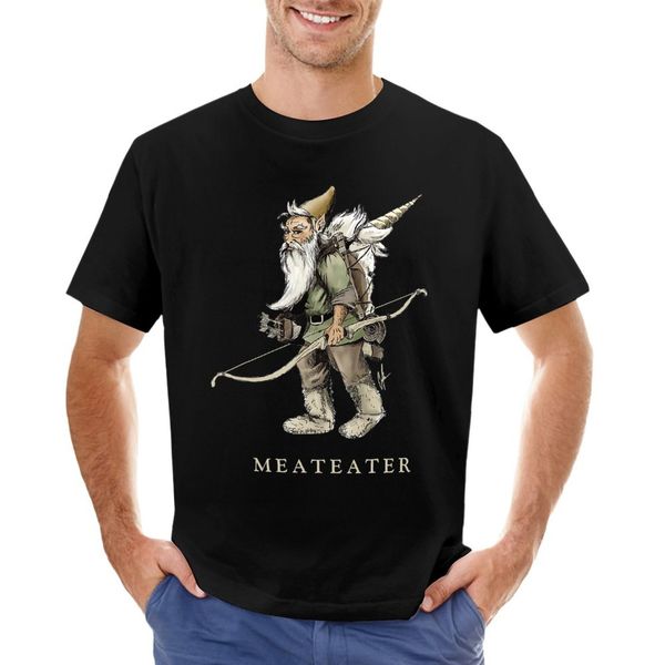 Herren-Poloshirts Meateater Gnome Packing Out A Unicorn TShirt Sommer-Top, übergroßes T-Shirt, Vintage-Schwergewichtshemden für Männer 230717