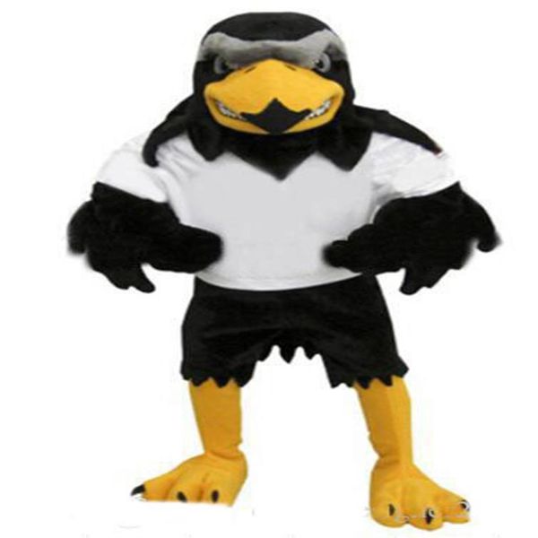 Deluxe Plush Falcon Mascot Costume Adult Size Eagle Mascotte Mascota Carnival Party Cosply Costume Fancy Dress Suit Fit323g