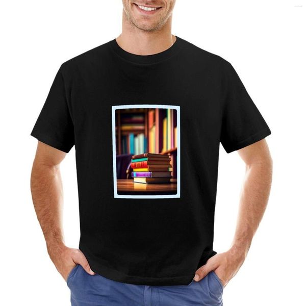 Herren Polos Bibliothek Buch Lesesaal T-Shirt Blanko-T-Shirts Fruit Of The Loom Herren