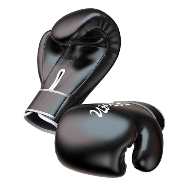 Equipamento de proteção 8 oz 10 oz Luvas de boxe de couro PU para crianças, juventude, saco de pancadas, Kickboxing, Muay Thai, Luvas de treinamento MMA, Luvas de sparring HKD230718