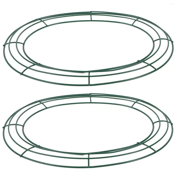 Dekoratif Çiçek Çelenk Çevre Çerçeve Metal Yüzük Paskalya Form Çiçek Diy Yüzük Çember Çiçek Makrome Yumurta Yapım El Sanatları Çemberler Çerçeveler Demir Çelenk