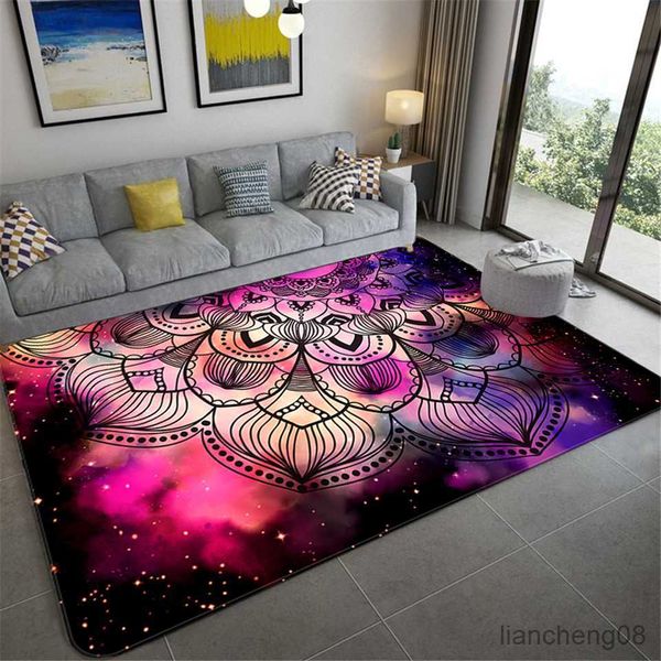 Tapetes colorido star céu grande sala de estar de tapete de piso lindo tapete floral banheiro floral área corredor salão de quarto r230718