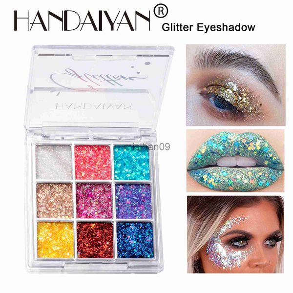 Outros Maquiagem Shimmer Sombra Glitter Corpo Face Art Solta Lantejoulas Diamante Jóias Strass Palete de Maquiagem Impermeável Party Festival J230718