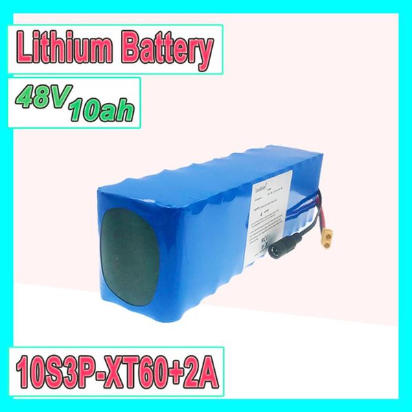 2021 Vakaumus Batterie 13S 3P 48V 10Ah Lithium-Ionen-Akku Eingebauter 15A BMS XT60 Roller-Elektromotor mit 54 6279k