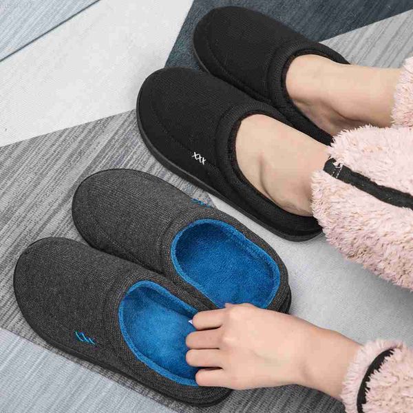 Terlik Erkek Ayakkabı Ev Terlik Peluş Moda Hafıza Köpük Kış İzleyicileri Adam Ev Yumuşak Terlikleri Slip-On Ayakkabıları Erkekler için Büyük Boyut 4950 L230718