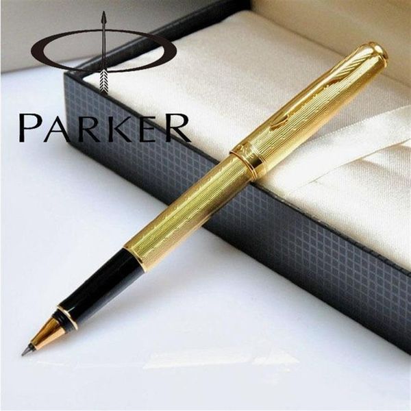 Высококачественный оригинальный Parker Sonnet Metal Pen Holder Fast Написание Ballpoint Pen Business Writing Pen337a