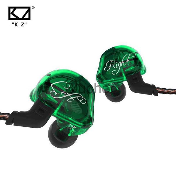 Kopfhörer Ohrhörer KZ ZSR Hybrid-Kopfhörer 1DD2BA Sechs Treiber In-Ear-Kopfhörerarmatur und dynamischer HIFI-Bass mit ersetztem Kabel HIFI-Ohrhörer x0718