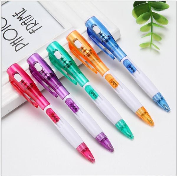 Creative Office Stationery с новым фонариком Multifunction Ballpoint Pen School Office Supports Speaking Pen Led Lighted Price Prens DH8652