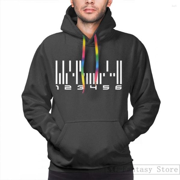 Herren-Kapuzenpullover, Herren-Sweatshirt für Damen, lustiger Dark Matter – der Android-Barcode-Druck, lässiger Kapuzenpullover, Streatwear