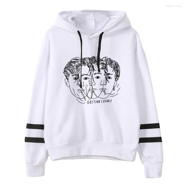 Herren Hoodies Greyson Chance Merch Unisex Pocketless Barren Ärmel Sweatshirt Frauen Männer Hoodie 2023 Casual Style Mode Kleidung