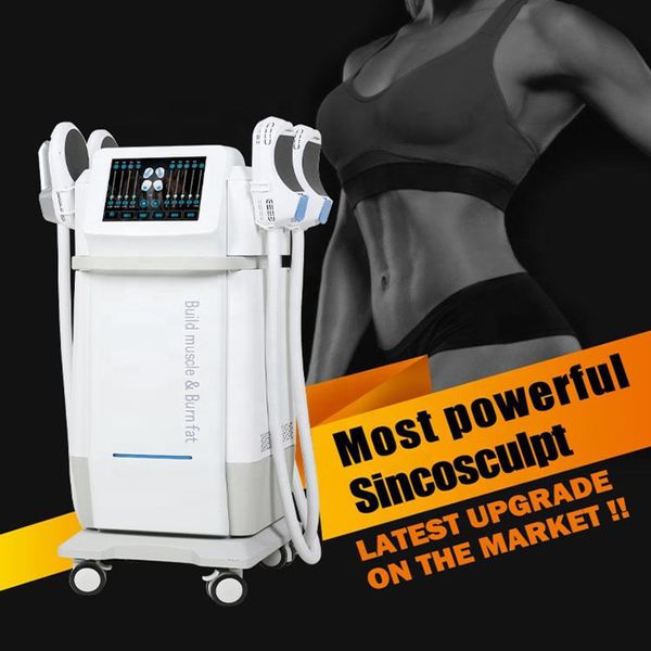 4 Köpfe Magnetfeldtherapie Körperskulptur Ems Rf Fat Loss Machine Schlankheitsmaschine