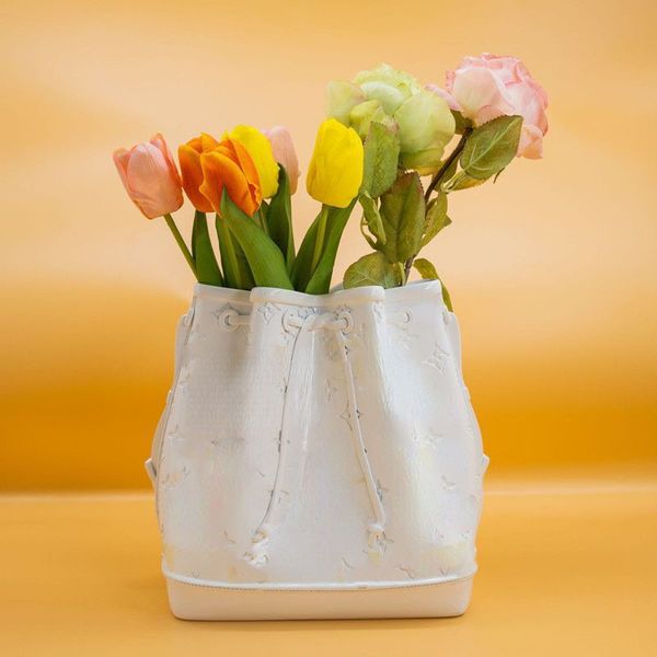 Nuovo semplice vaso per borsetta Moda creativa Soggiorno Ingresso TV Mobile Fiori secchi e vaso di fiori