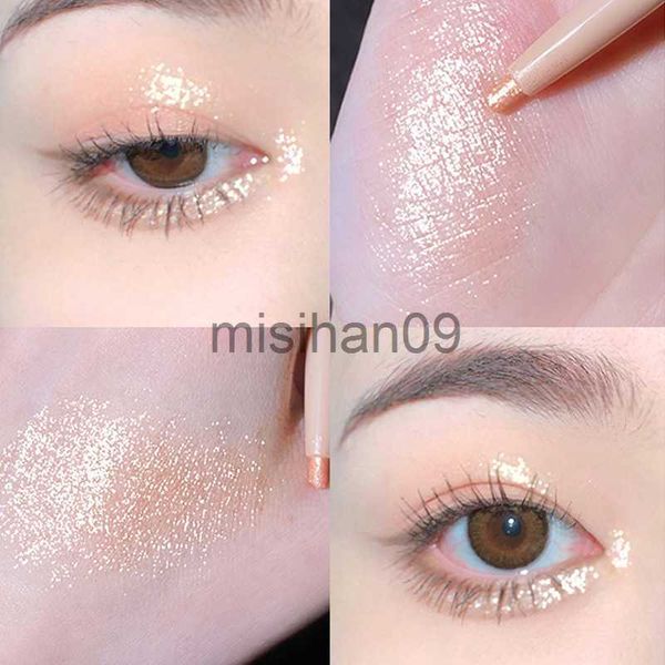 Andere Makeup Diamond Lying Silkworm Pen Mattbraun Schwarz Eyeliner Gel Pen Makeup Lidschatten Stick Liquid Nude Shadow Wasserdichter Highlighter Stift J230718