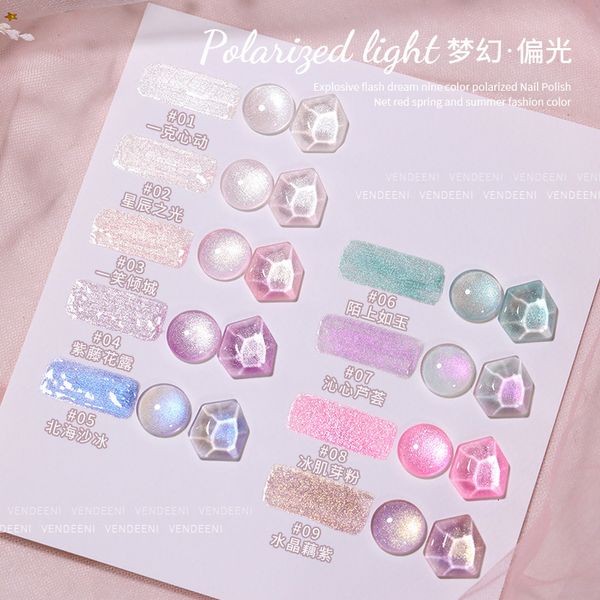 Nagellack Highlight Series Gel Diamond Glitter Semi permanent Holographic Soak Off UV Lack DIY Art 230718