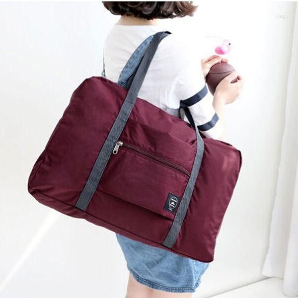 Borsoni Moda Donna Uomo Borsa da viaggio pieghevole Borsa da viaggio grande capienza Borsa da viaggio multifunzionale portatile unisex