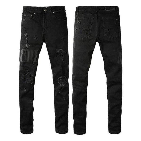 2023 Neue Männer Jeans Loch Hellblau Dunkelgrau Italien Marke Mann Lange Hosen Hosen Streetwear Denim Skinny Slim Straight Biker Jean für D2 Top Qualität ###jnqp1ljx