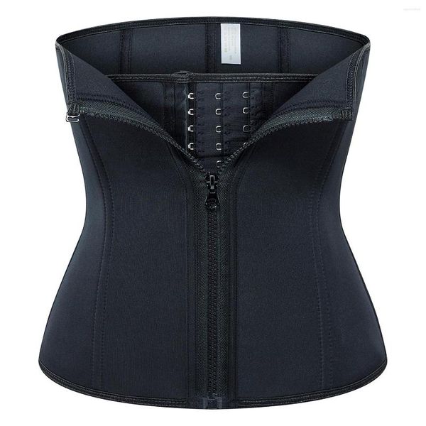 Cintos femininos de cintura de neoprene Cincher espartilho aparador cinto ajustável barriga dobra cinta dupla camada de controle de barriga modelador corporal