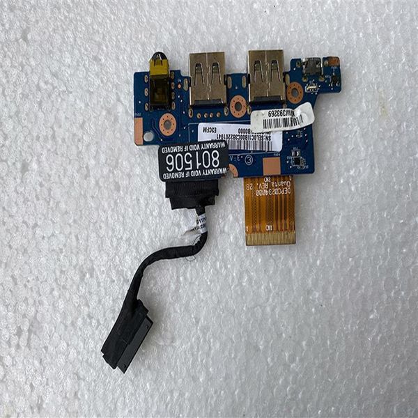 Оригинальные компьютерные кабели разъемы для HP Chromebook 11 серии USB Port Port Board Board DA00C1PI4E0 Полностью тестирование267Y