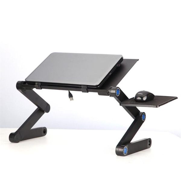 Алюминиевый сплав ноутбук склад складной столик ноутбука для ноутбука на диван -лоток для кровати, держатель планшет