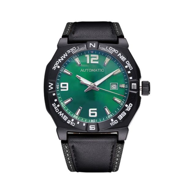 Designer Luxus Herrenuhr Automatikwerk Uhren für Männer F1 Business Armbanduhren Grünes Gesicht Mann Sport Armbanduhr Edelstahl Montre