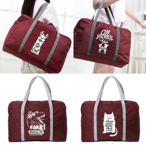 Duffel Bags White Picture Series Print Travel Unisex большие багажные сумки женские сумочки мужчины 2023 нейлоновые складные